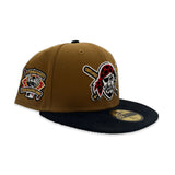 Old Gold Pittsburgh Pirates Black Corduroy Visor Gray Bottom 1994 All Star Game Side Patch New Era 59Fifty Fitted