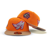 Orange Los Angeles Angels Camel Visor Gray Bottom 40th Season Side Patch New Era 59Fifty Fitted