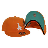 Orange Los Angeles Dodgers Mint Green Bottom Palm Tree New Era 9Fifty Snapback