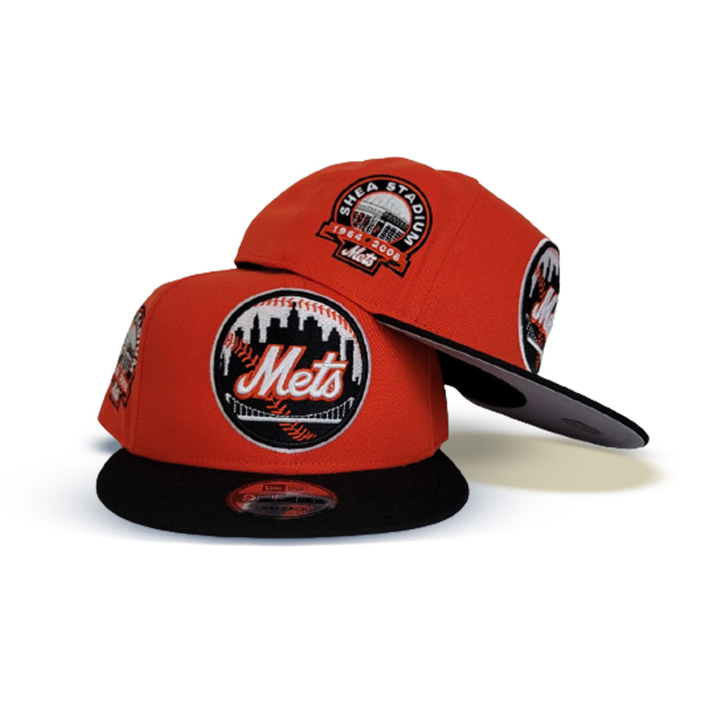 New Era New York Mets Fitted Grey Bottom Black Royal Orange