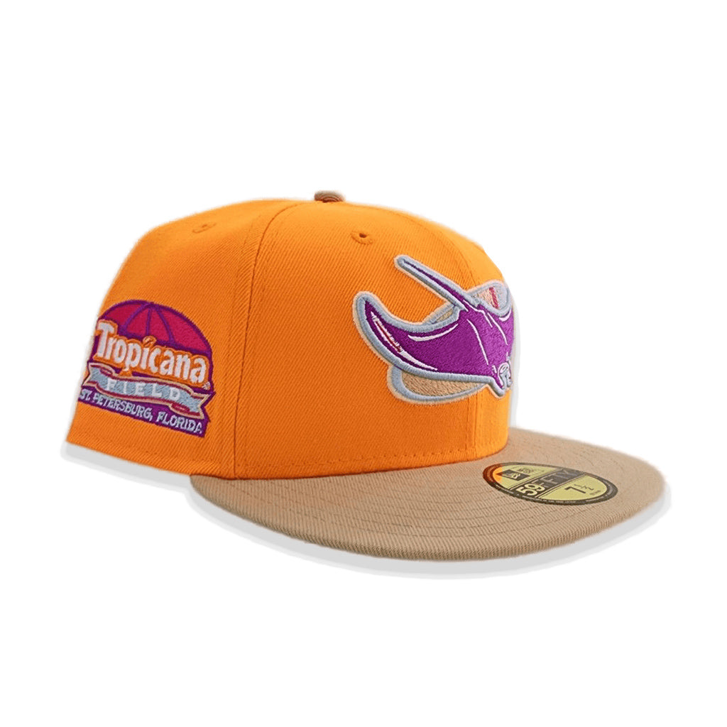 New Era 59FIFTY Tampa Bay Rays Tropicana Field Patch Hat - Gold, Orange 7 1/8 / Gold