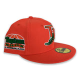 Orange Tampa Bay Rays Green Bottom Tropicana Field Side Patch New Era 59Fifty Fitted