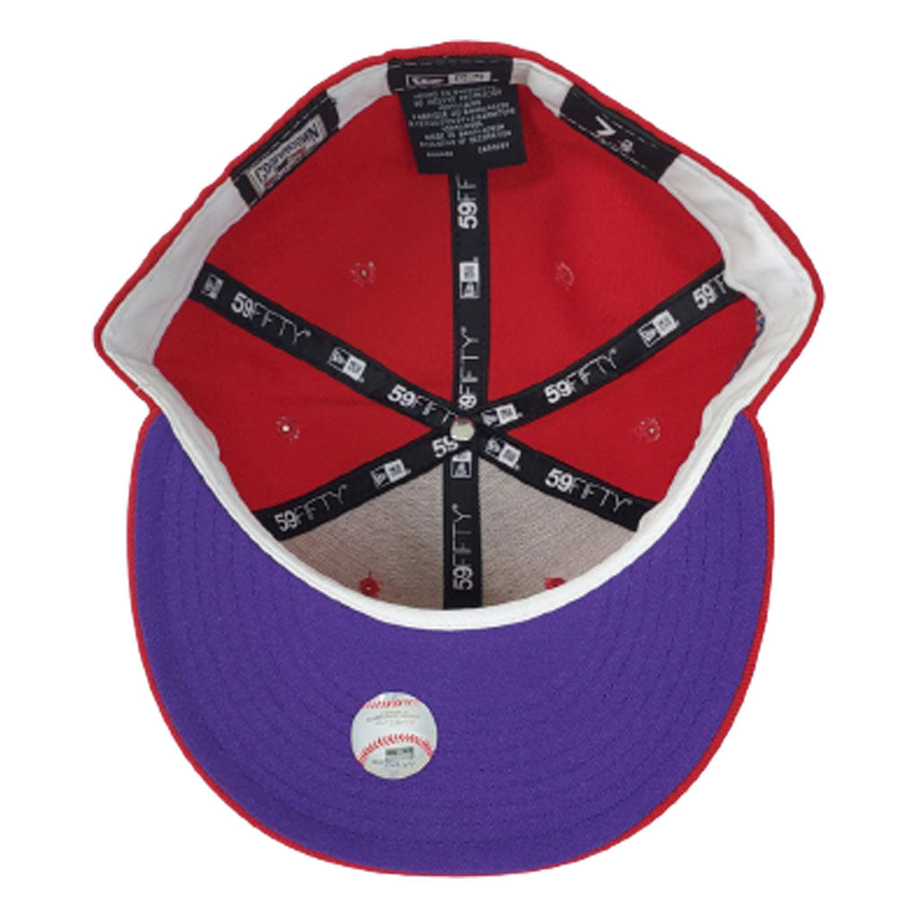 Burgundy Philadelphia Phillies Lavender Bottom 1980 World Series Side Patch New Era 59FIFTY Pop Sweat Fitted 71/4