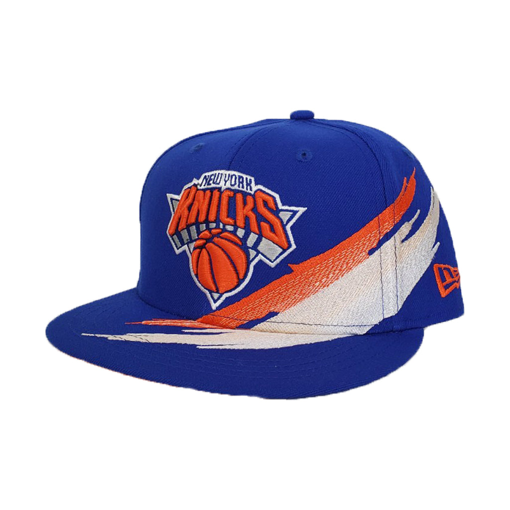 Paint Brushed New York Knicks Royal Blue New Era 9Fifty Snapback hat