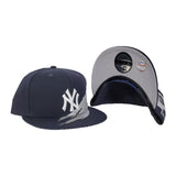 Paint Brushed New York Yankees Navy Blue New Era 9Fifty Snapback hat