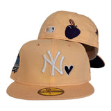 Peach Heart New York Yankees Purple Bottom 1999 World Series New Era 59Fifty Fitted