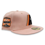 Peach Houston Astros Tan Bottom 20th Anniversary Side patch New Era 59Fifty Fitted