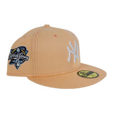 Peach New York Yankees Icy Blue Bottom 2000 World Series Side Patch New Era 59Fifty Fitted