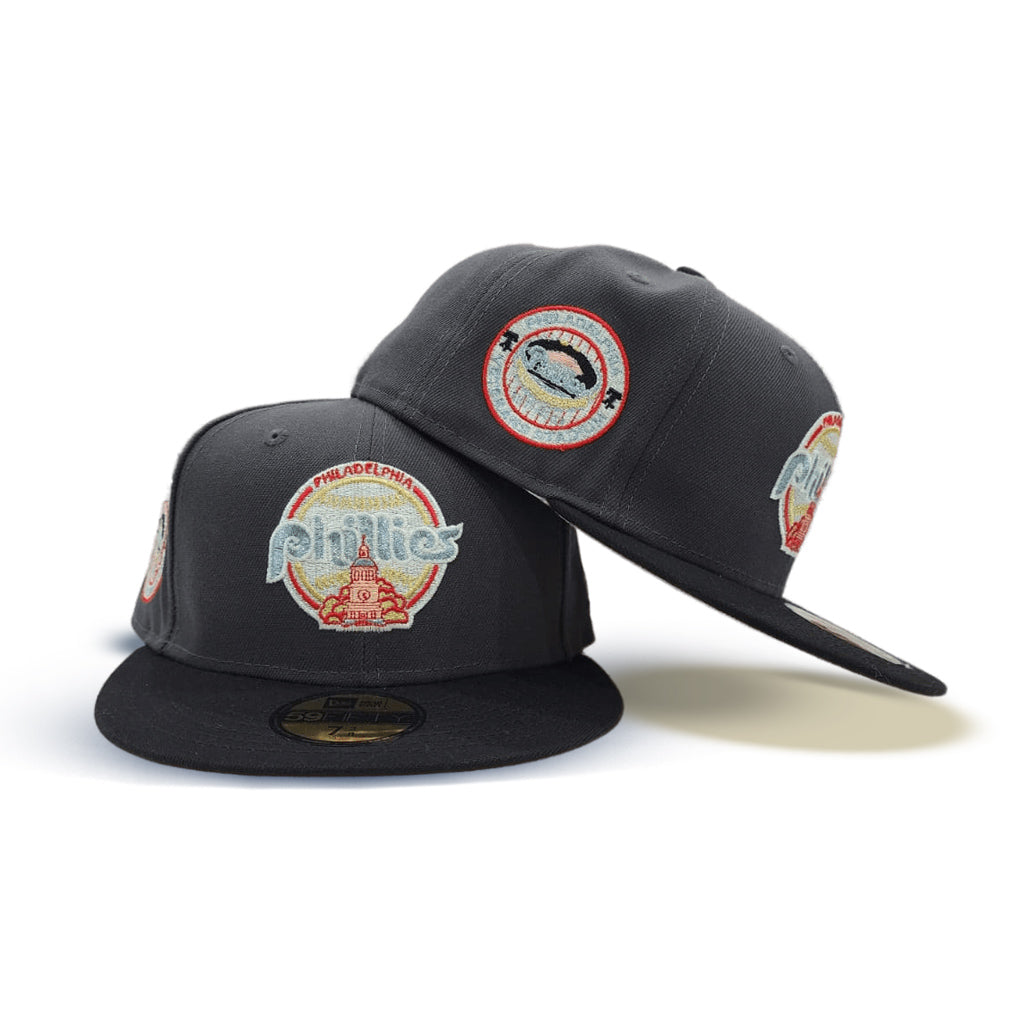 Philadelphia Phillies New Era Veterans Stadium 59FIFTY Fitted Hat - Light  Blue