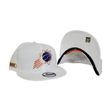 Phoenix Suns New Era Official White 9FIFTY Snapback Hat
