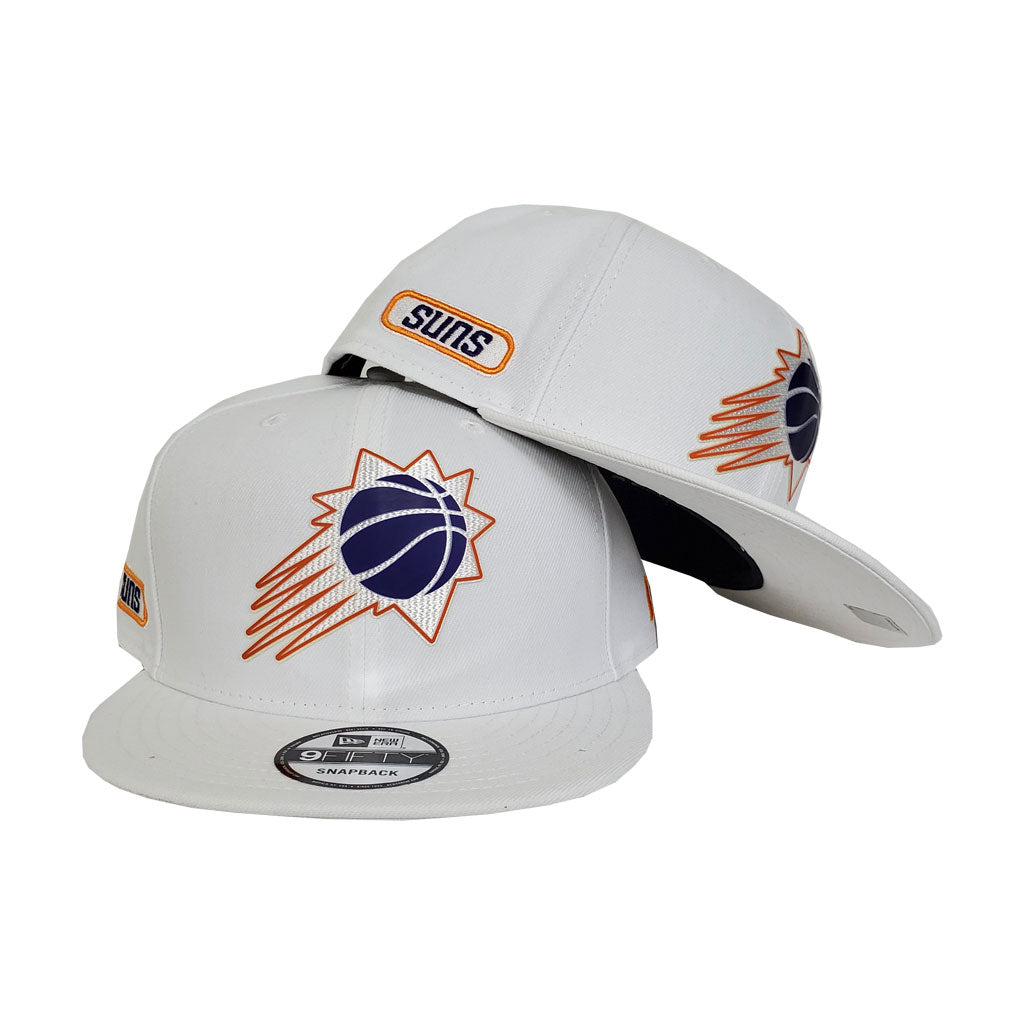 Phoenix Suns New Era Official White 9FIFTY Snapback Hat