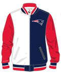 New England Patriots Mitchell & Ness Men's NFL Team History Warm up Jacket