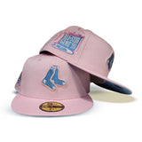 Pink Boston Red Sox Icy Blue Bottom 1999 All Star Game Side Patch New Era 59Fifty Fitted