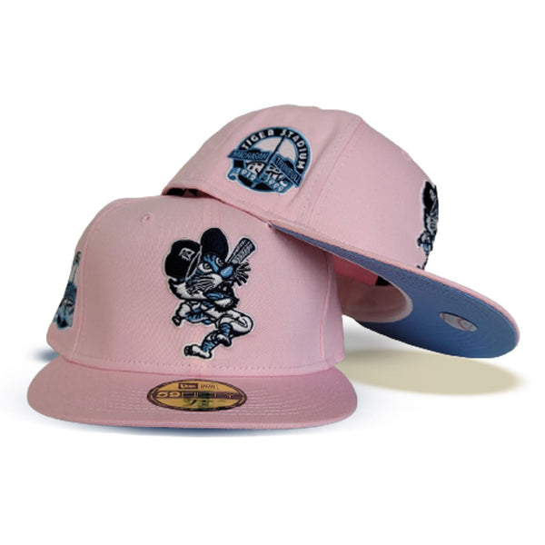 Detroit Bottom Rocker Patch Pink Detroit Tigers Icy Blue Bottom Tiger Stadium Side Patch New Era 5 ...