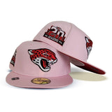 Pink Jacksonville Jaguars Red Bottom 20th Season Side Patch New Era 59Fifty Fitted