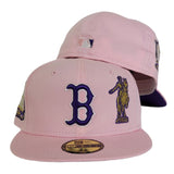 Pink New Era Boston Red Sox Purple Bottom 1999 All Star Game side Patch 59Fifty Fitted