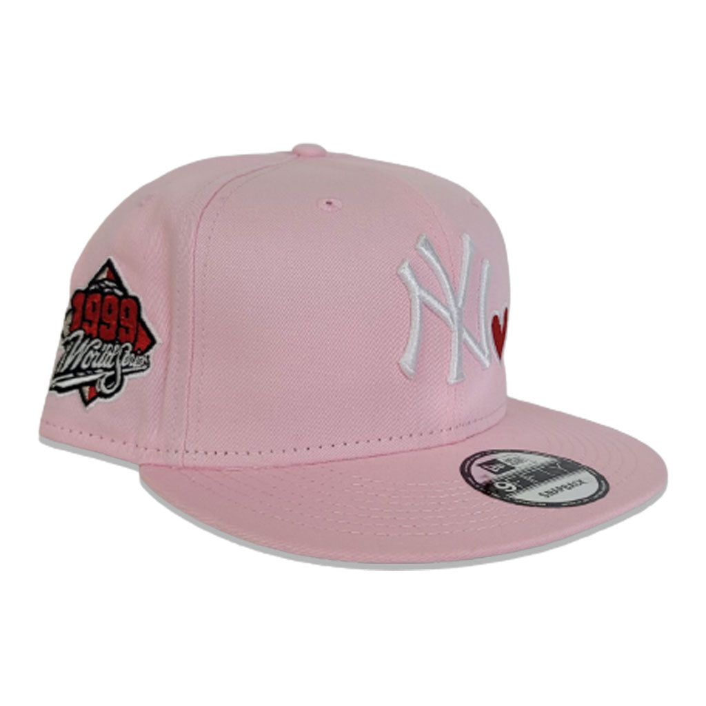 Navy Blue New York Yankees Pink Bottom Yankee Stadium Side Patch New Era 9FIFTY Snapback