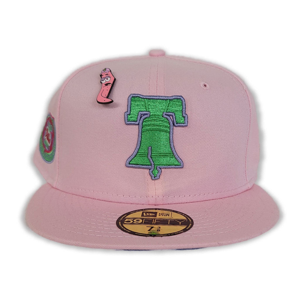 Pink Philadelphia Phillies Lavender Bottom 2004 Inaugural Season Side Patch New Era 59Fifty Fitted