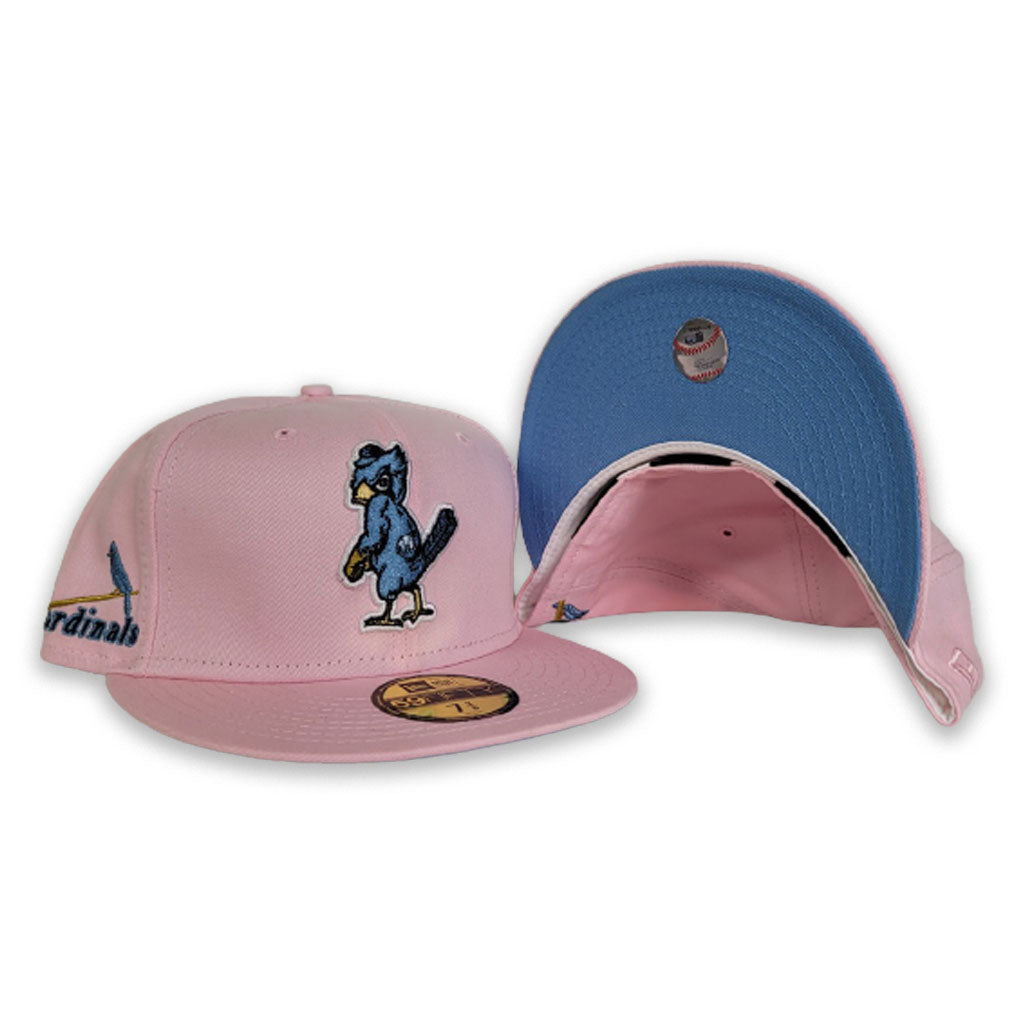 Lids St. Louis Cardinals New Era Olive Undervisor 59FIFTY Fitted Hat -  Pink/Blue