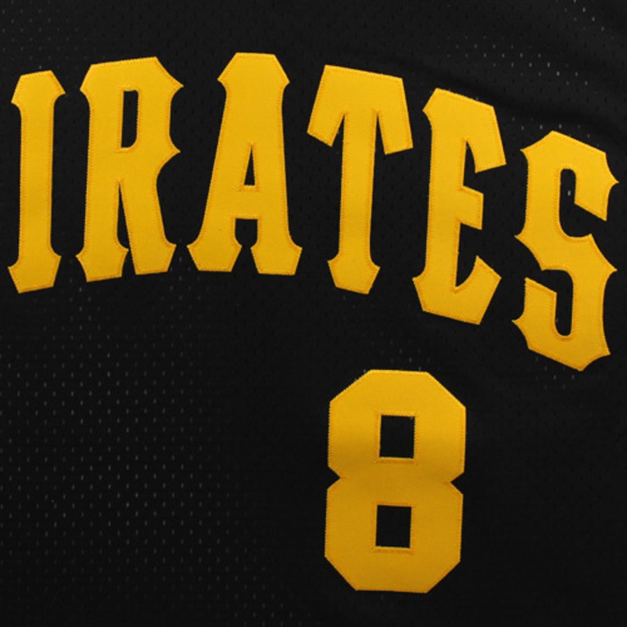 Pittsburgh Pirates Mitchell & Ness Mesh V-Neck Jersey - Gold