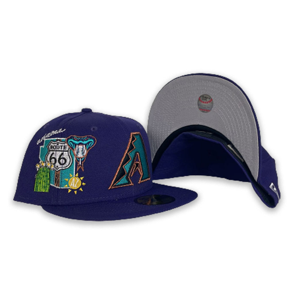 New Era 59FIFTY Arizona Diamondbacks World Class Fitted Hat in Beige | Size 7 1/2 | 60355959