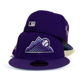 Purple Colorado Rockies Icy Blue Bottom 2021 All Star Game Side Patch New Era 59Fifty Fitted
