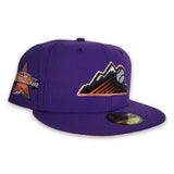 Purple Colorado Rockies Orange Bottom 2021 All Star Game Side Patch New Era 59Fifty Fitted
