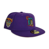 Purple Detroit Tigers Red Bottom 2000 Tiger Side Patch New Era 59Fifty Fitted