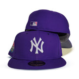 Purple New York Yankees Grey Bottom 1999 World Series Side Patch New Era 59Fifty Fitted