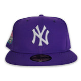 Purple New York Yankees Grey Bottom 1999 World Series Side Patch New Era 59Fifty Fitted