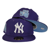 Purple New York Yankees Icy Blue Bottom 75th World Series New Era 59Fifty Fitted