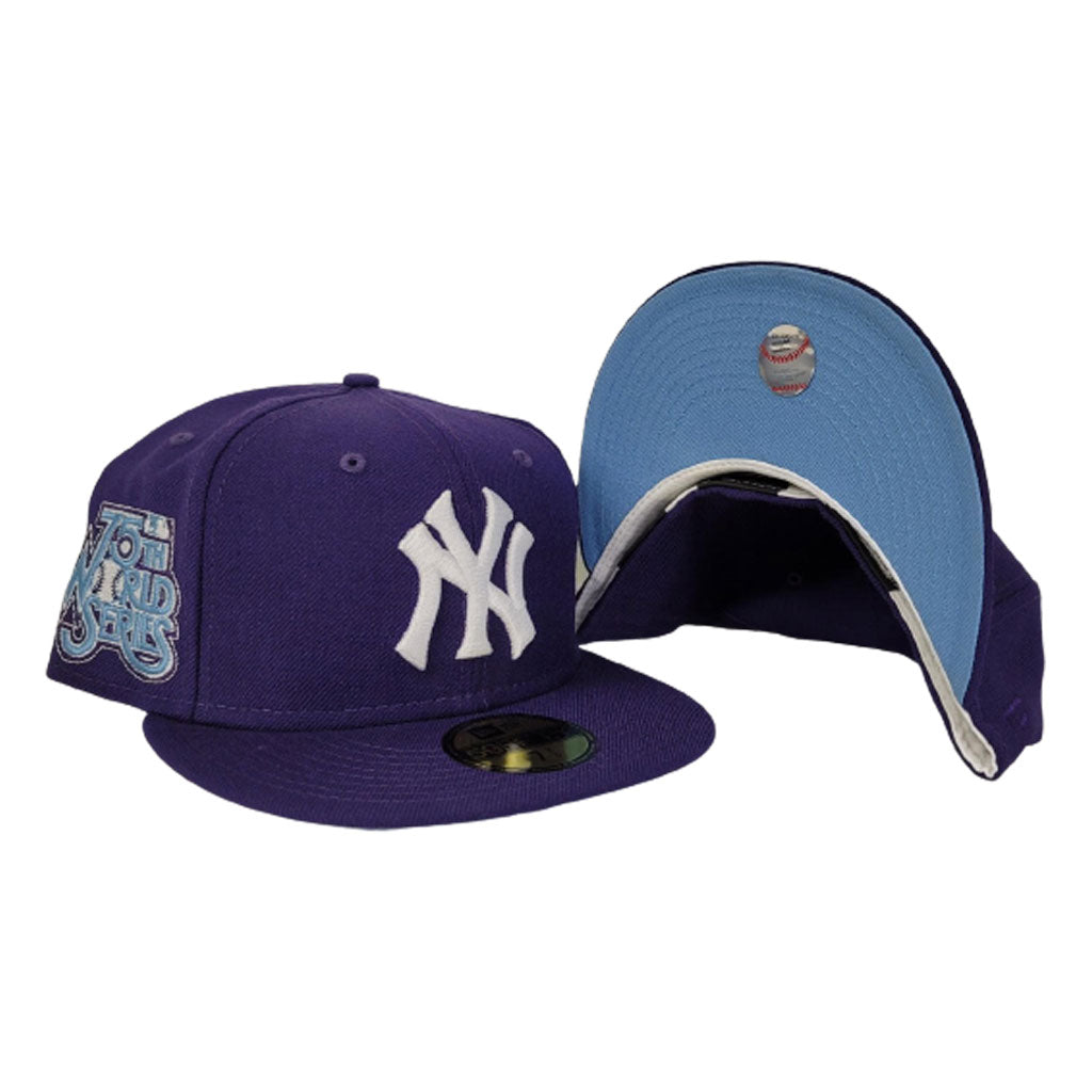 Under Brim Purple Yankee Fitted Grey Brim New York Yankees 1951