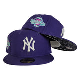 Purple New York Yankees Paisley Bottom 1996 World Series Side Patch New Era 59Fifty Fitted