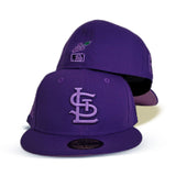 Purple St. Louis Cardinals Light Purple Bottom 2006 World Series Side Patch New Era Fitted