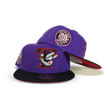 Purple Toronto Blue Jays Black Visor Red Bottom 30th Anniversary Side Patch New Era 59Fifty Fitted
