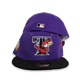 Purple Toronto Blue Jays Black corduroy Visor Red Bottom 30th Anniversary Side Patch New Era 59Fifty Fitted