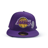Purple Los Angeles Lakers Patchwork Bottom New Era 59Fifty Fitted