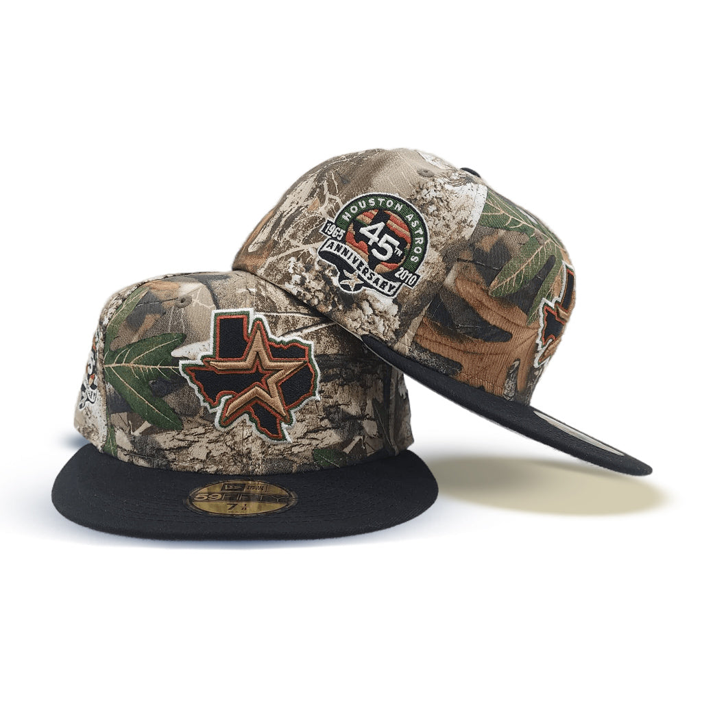 Houston Astros New Era Cooperstown Collection 2017 World Series Woodland  Reflective Undervisor 59FIFTY Fitted Hat - Camo