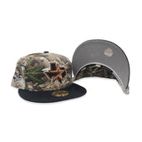 Real Tree Camo Houston Astros Black Visor Gray Bottom 45th Anniversary Side Patch New Era 59Fifty Fitted