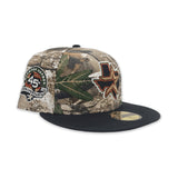 Real Tree Camo Houston Astros Black Visor Gray Bottom 45th Anniversary Side Patch New Era 59Fifty Fitted