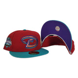 Red Arizona Diamondbacks Purple Bottom New Era 59fifty fitted 