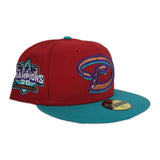 Red Arizona Diamondbacks Purple Bottom New Era 59fifty fitted 