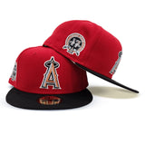 Red Los Angeles Angels Black Visor Gray Bottom #17 Shohei Ohtani Side Patch New Era 59Fifty Fitted