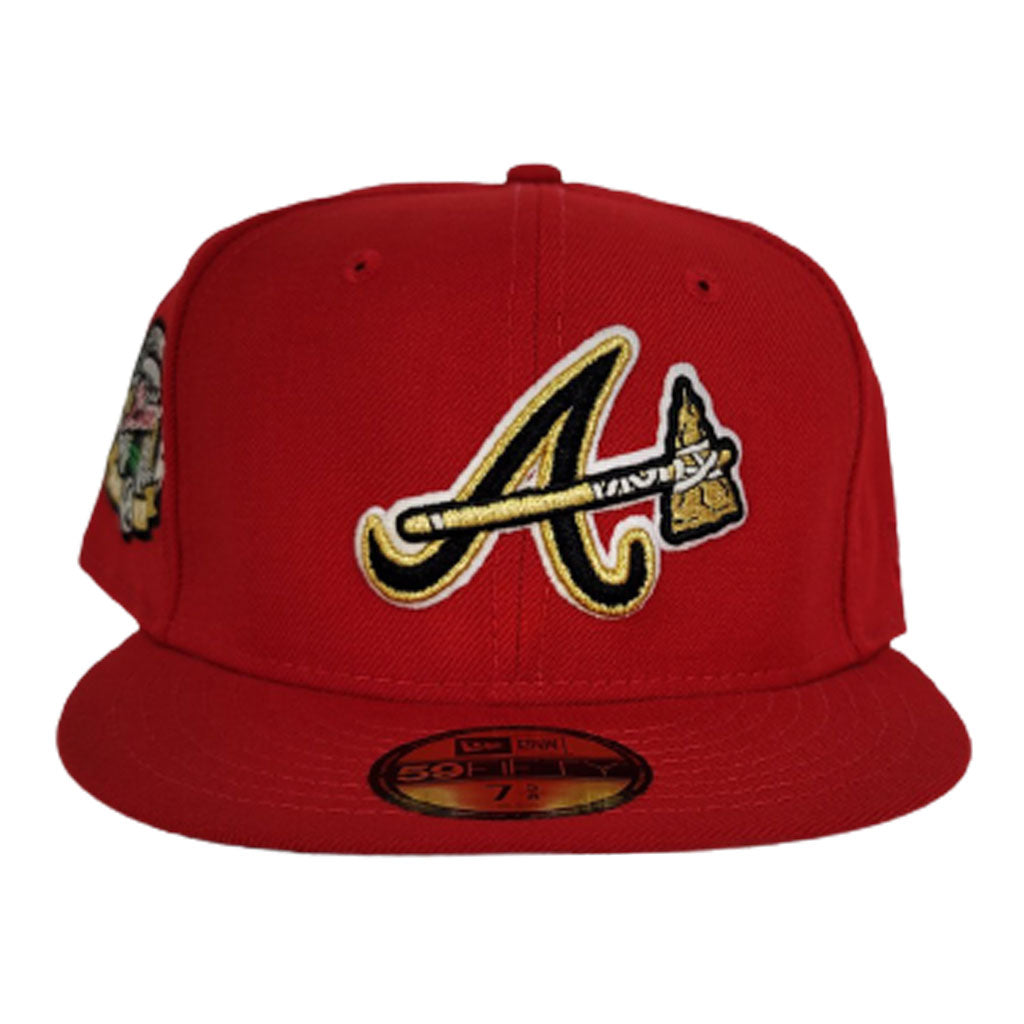 Red Atlanta Braves Paisley Bottom 2017 Inaugural Side Patch New Era 59Fifty Fitted