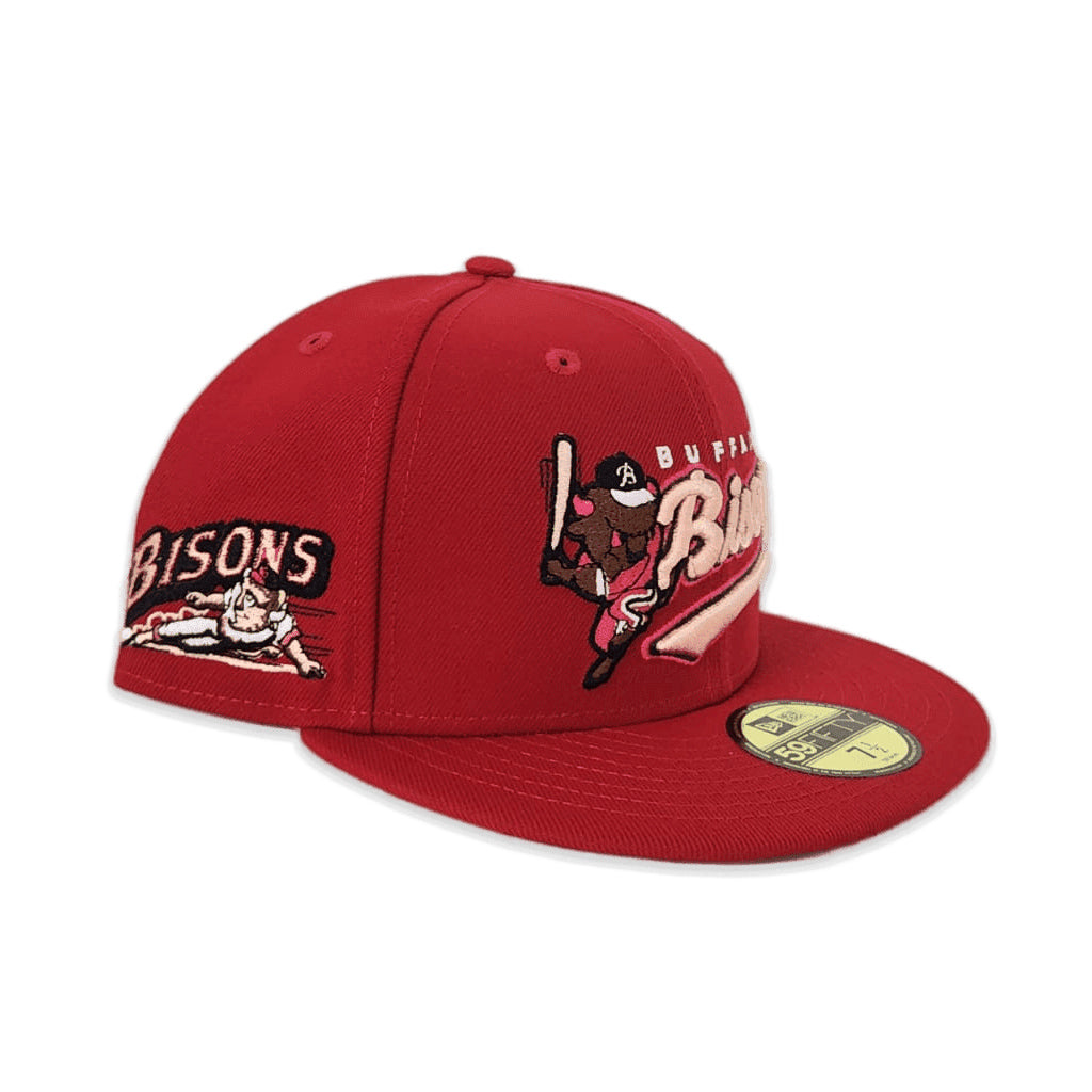 New Era Buffalo Bison Red Adjustable Hat