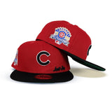 Red Chicago Cubs Black Visor Green Bottom 1990 All Star Game Side Patch Just Don New Era 59FIFTY Fitted