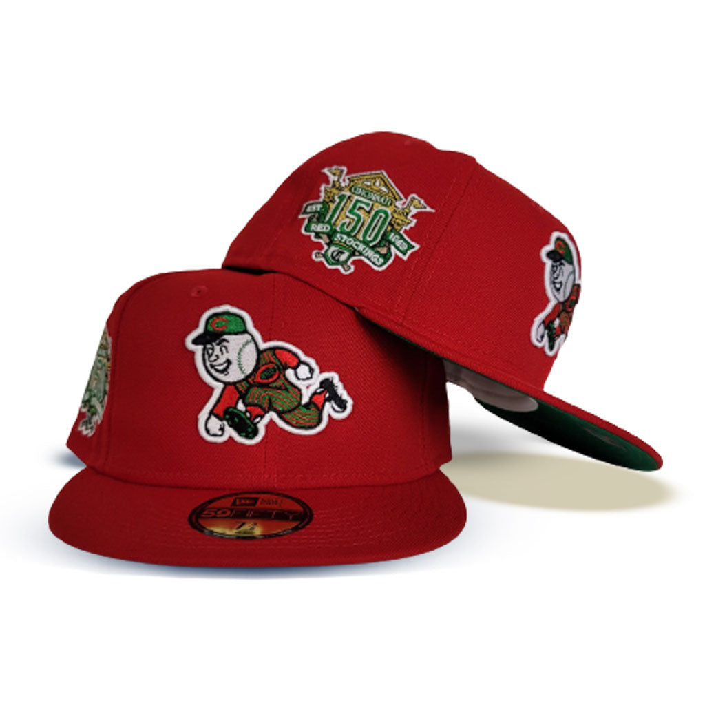 Cincinnati Reds New Era Side Patch 59Fifty Fitted Hat (Red Color