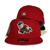 Red Cincinnati Reds Green Bottom 150th Anniversary side Patch New Era 59Fifty Fitted