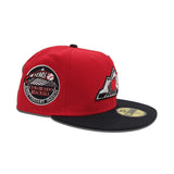 Red Colorado Rockies Black Visor Gray Bottom 10th Years Anniversary Side Patch New Era 59Fifty Fitted