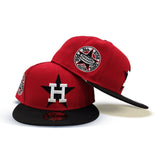 Red Houston Astros Black Visor Gray Bottom 1968 All Star Game Side Patch New Era 59Fifty Fitted